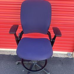 Steelcase Leap V2 Drafting Stool Office Chair Like New 
