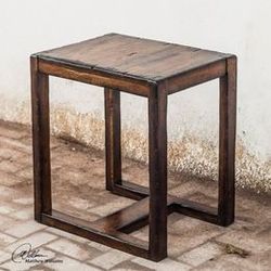 Uttermost Deni Wooden End Table 25604  (Brand new)