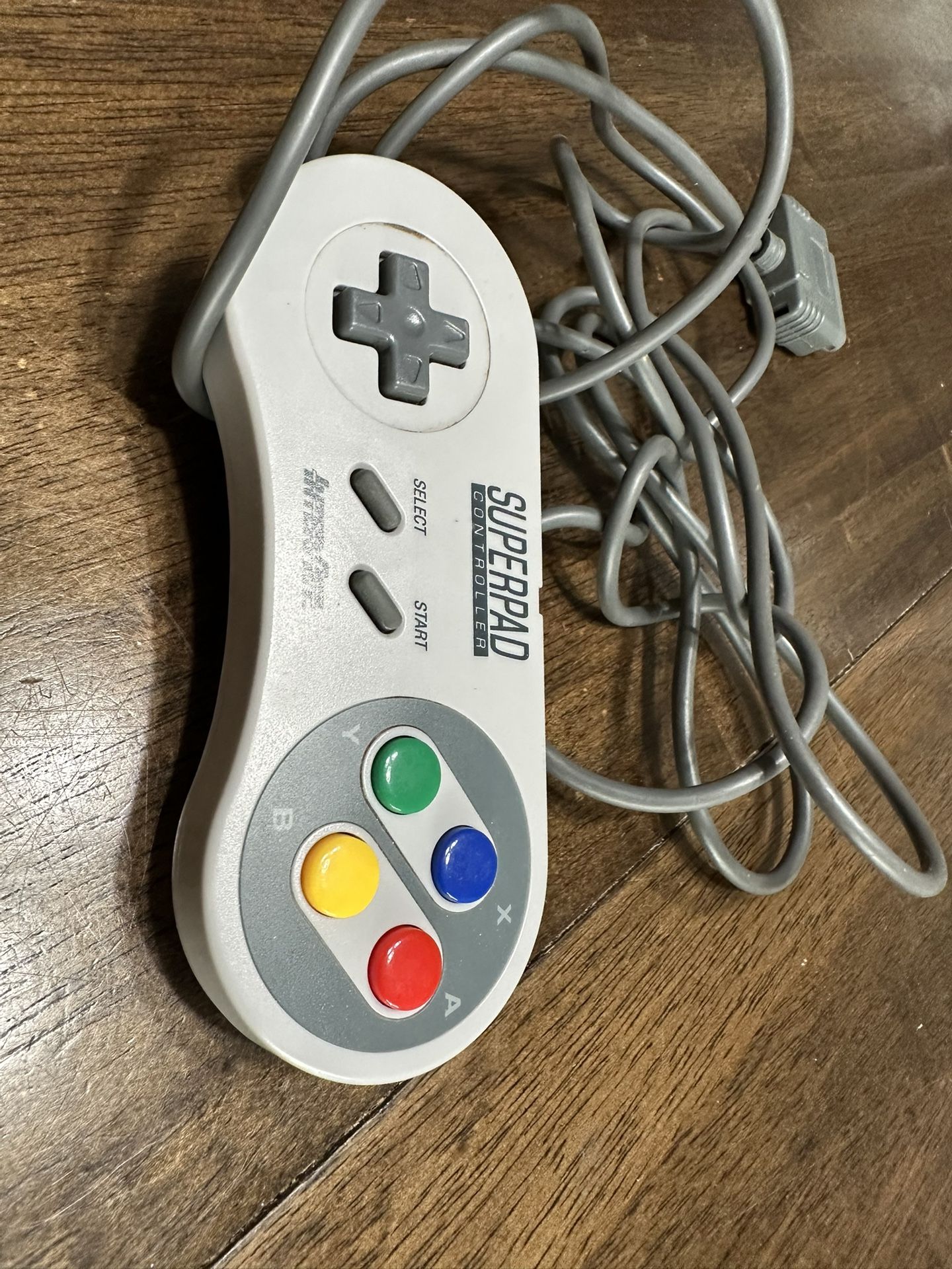 Super pad controller for Nintendo game system