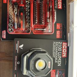 Icon 1/4 Driver Compact Socket And Bit Set / Icon 2100 Lumen