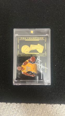 Panini 2012 National Treasures NBA Champions Rick Fox Lakers NBA-RF Auto /49