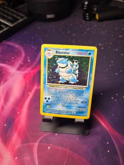 Vintage Pokemon Card Blastoise Holo Rare 2/102 Unlimited HP/MP