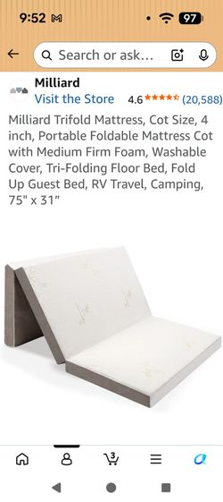Milliard Trifold Mattress