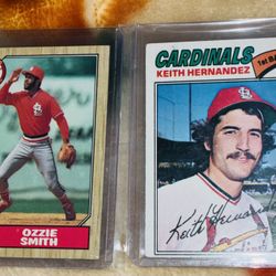 1987 Ozzie Smith & 1977 Keith Hernadez VIntage CARDINALS