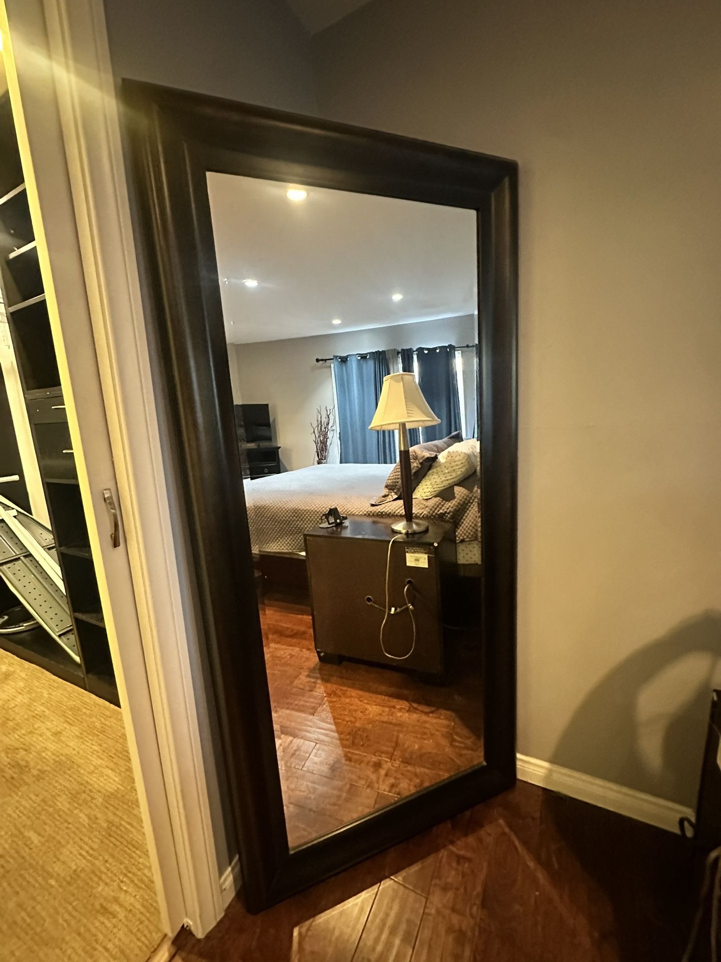 Large Wooden Mirror