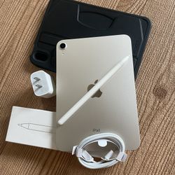 Apple iPad 10th Generation 256GB  With  Keyboard case and Pencil 