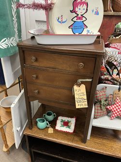 Antique Sewing Cabinet