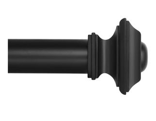 NEW Black Curtain Rod, 28”- 48