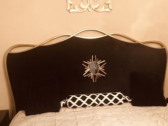 Black And Gold King Size Caracole Headboard