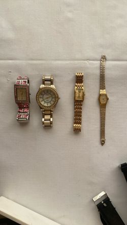 Lot Of Watches All Need New Batteries Seiko, Geneva, And Armitron 