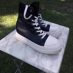 ** RICK OWENS SNEAKER ZIP BOOTS ** SIZE 9
