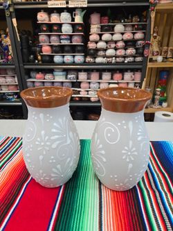 Talavera Flower Vase  $30 each or  $25  or $25 after a dozen.