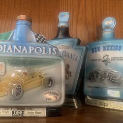 Jim Beam States Decanters. 