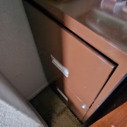 2 Drawers File Cabinet (No Key)