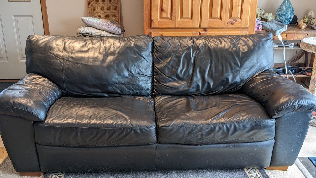 Leather Couch-Free