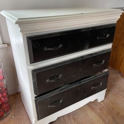 Black And White Dresser 3 Drawer