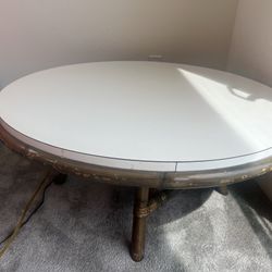 1970s original Formica round coffee table