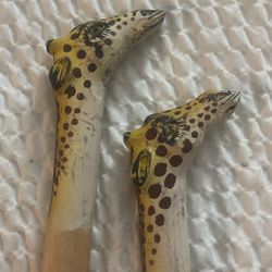 AFRICAN GIRAFFE SOLID WOODEN SPOONS
