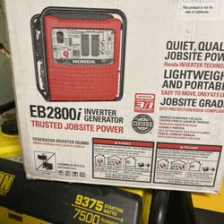 Geneardor Honda 2800 Watts 