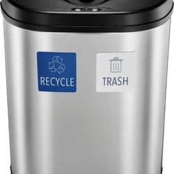 Insignia 18 Gal. Dual Automatic Trash Can Stainless steel NS-ATC18DSS1