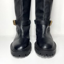 BNWOT Zara Leather Riding Boots Sz 9 