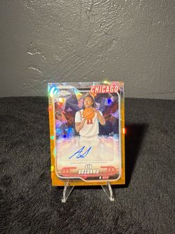 2024-25 Topps Chrome Sapphire Basketball Ayo Dosunmo Orange Sapphire Auto /25