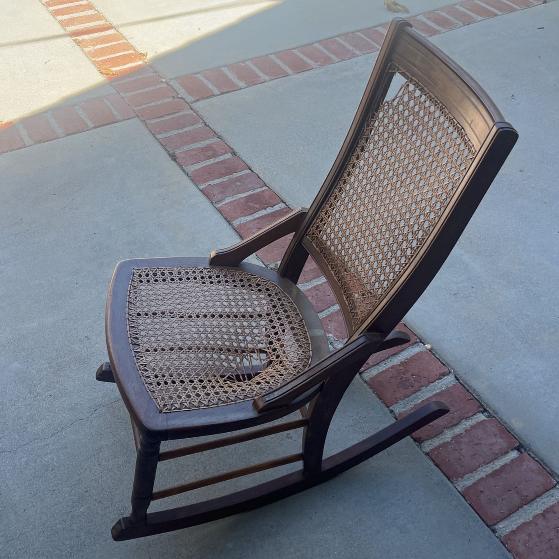 Antique Cane Rocking Chair