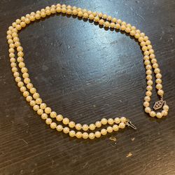 Real Pearls Two Strand 21 Inch
