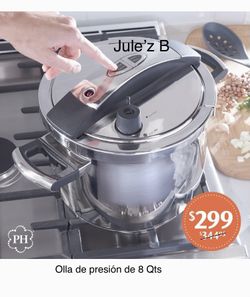 Princess House. Olla De Presión Cierra Fácil Nueva En Su Caja 