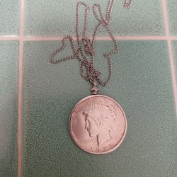 1923 U.S. Silver Peace Dollar Pendant