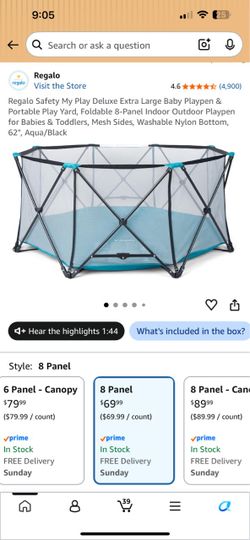 Regalo Safety My Play Deluxe Extra Large Baby Playpen