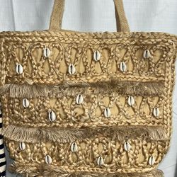 Salt + Umber Seashell Tote Bag