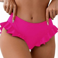 WDIRARA Ruffle Bikini Bottom