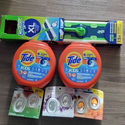Swiffer XL dry place wet too wet clothes eight dry clothes Tide pods 76 count febreze small spaces