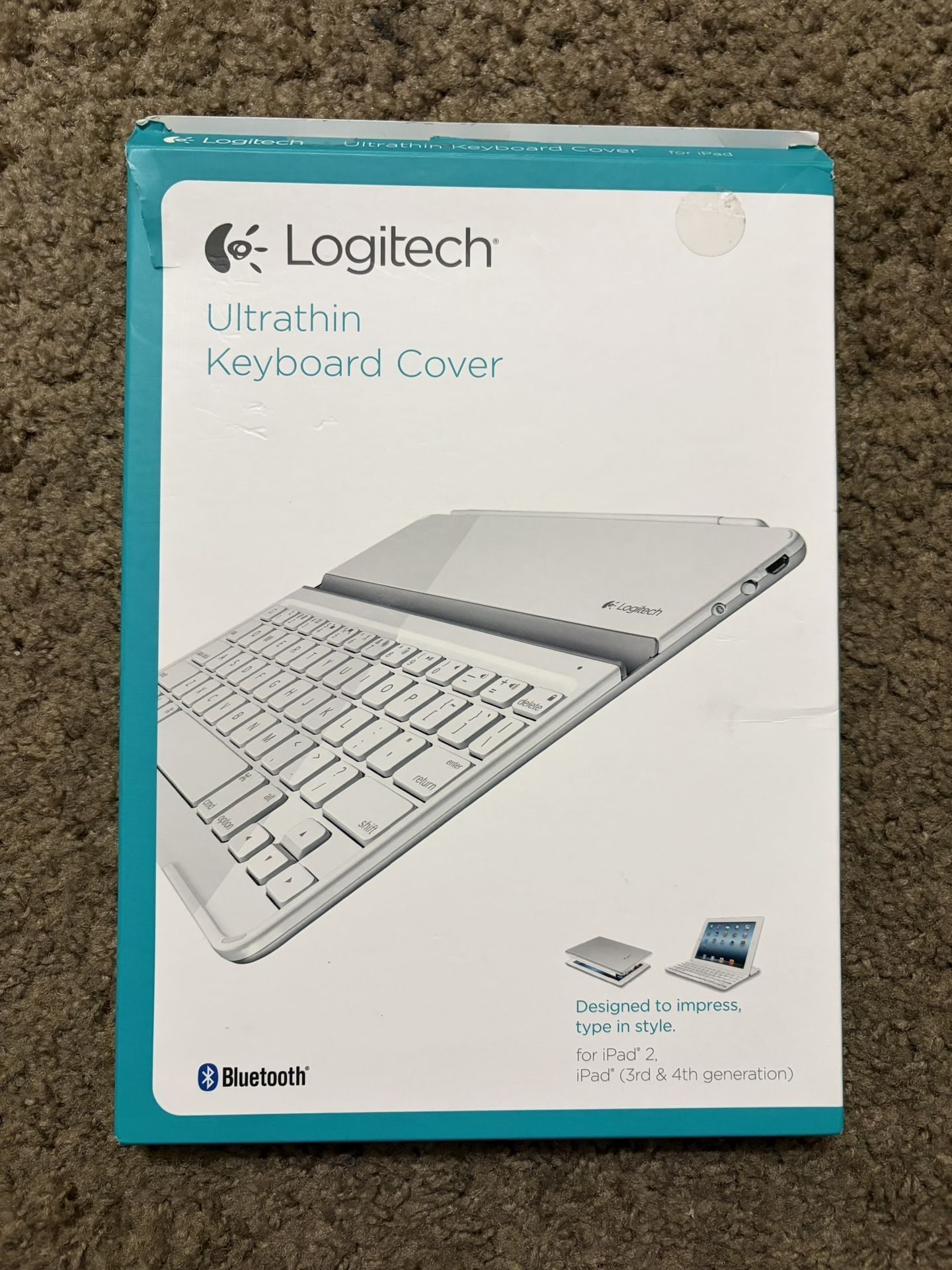 Logitech Ultrathin Bluetooth Keyboard Cover for iPad 2/3/4