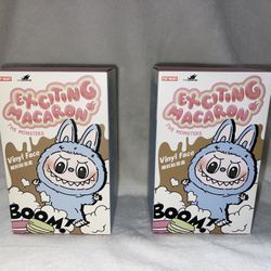 Pop Mart lebubu exciting macaron vinyl face blind box sealed  2 in stock