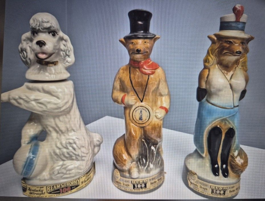 Jim Beam Decanters Liquor Bottles