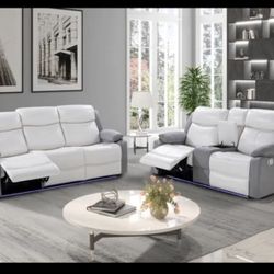 Reclining Sofa And Loveseat Couch Set 