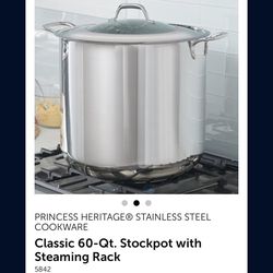 Princess house olla de 60 qt