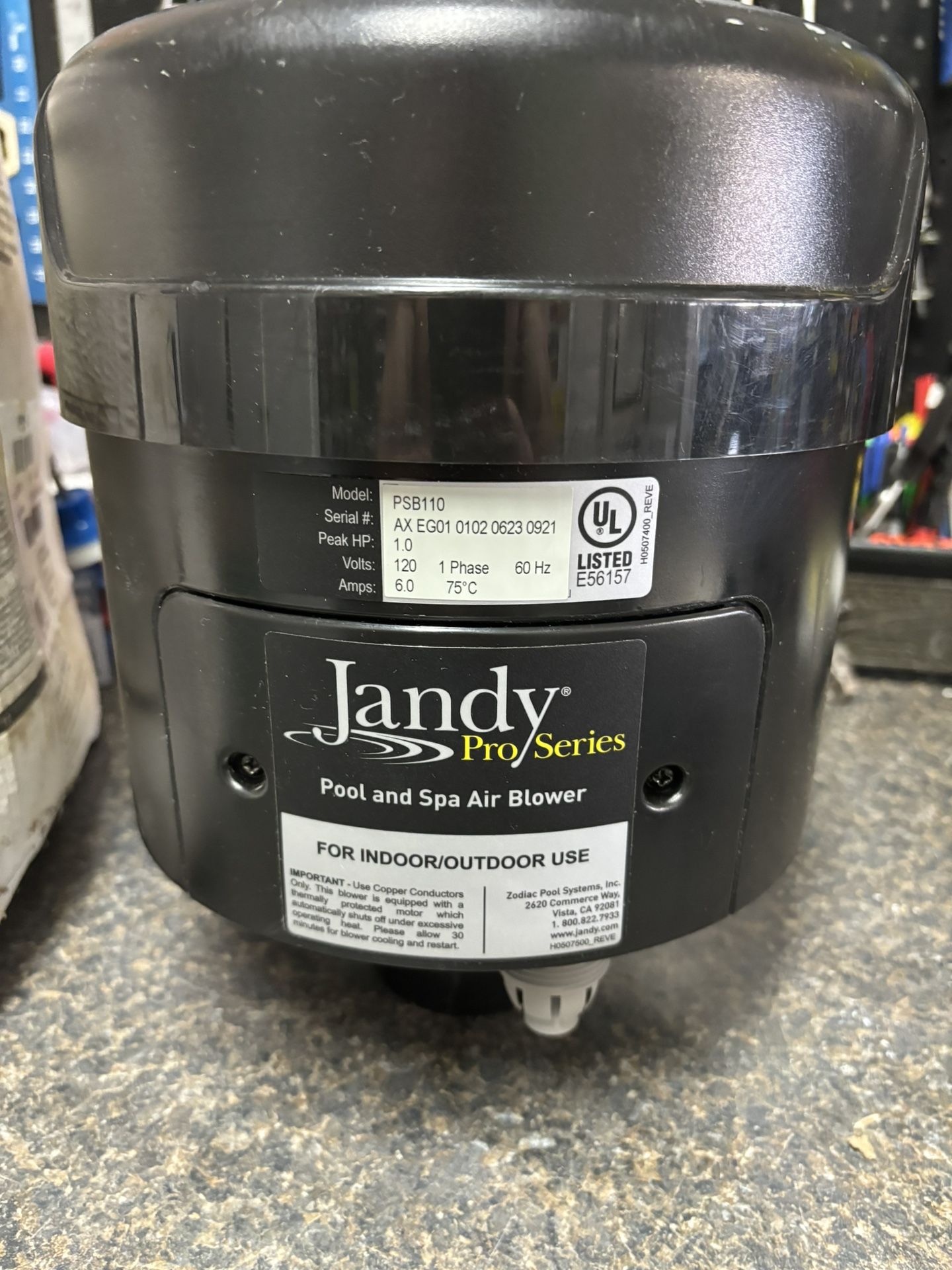 Jandy Pool and Spa blower (Pro Series)