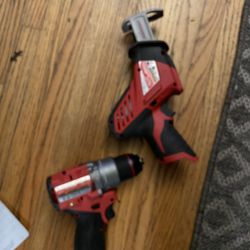 Milwaukee Fuel Hammer Drill And Hacksaw  Brand New 