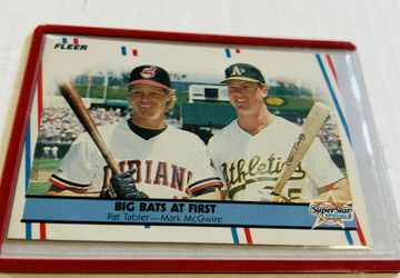 1988 Fleer Big Bats At First Pat Tablet/ Mark McGwire