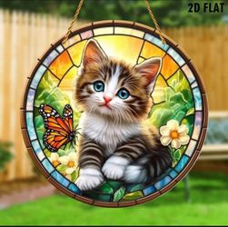 Whiskers in Wonderland Suncatcher
