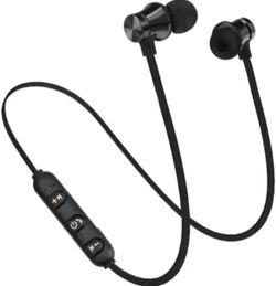 50 Units Bluetooth 5.0 Wireless Sports Neckband Earphones, Magnetic Bluetooth Headphones, Black – Wholesale Lot