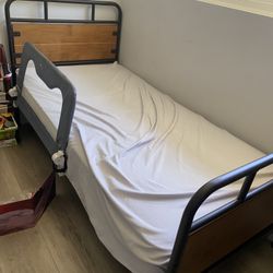 Metal And Wood Bed Frame - Twin 