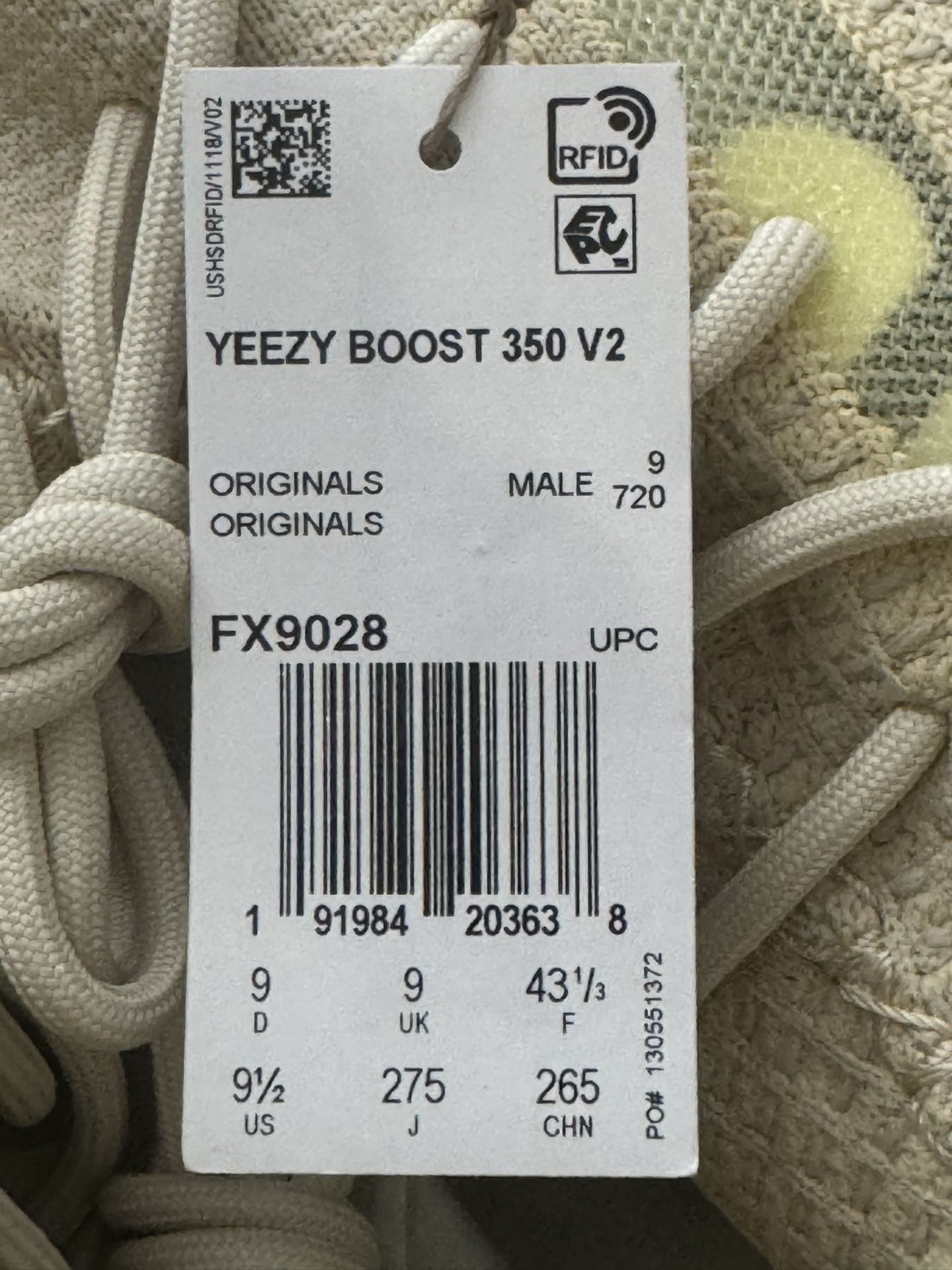 Yeezys 350 v2 size 91/2 Yeezy x Adidas Mono Mist Boost 350 V2 Trainers Size 43.5 EU main image 2