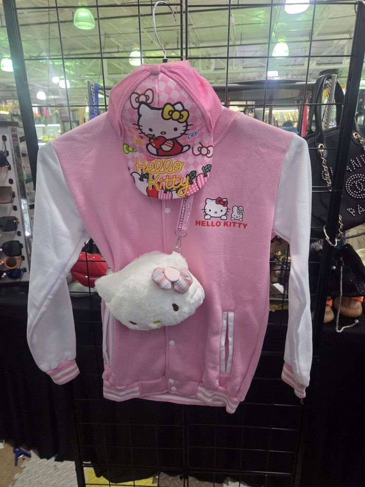 Hello Kitty Jacket And Purse Set And Stitch Purse Set