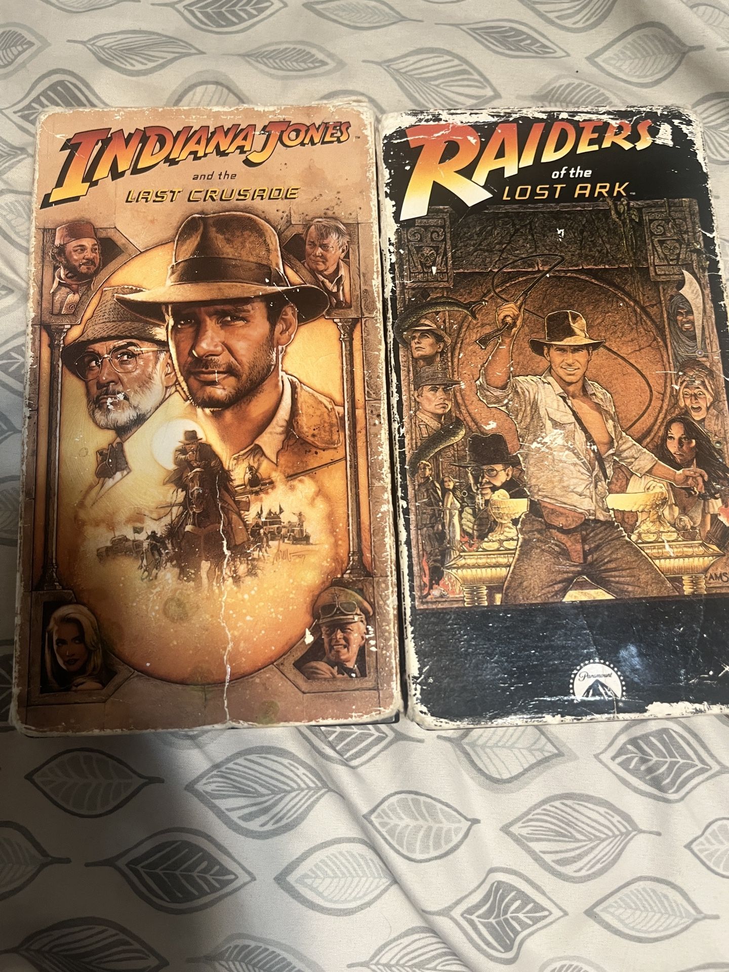 Paramount Indiana Jones And The Lost Crusade And Raiders Of The Lost Ark VHS