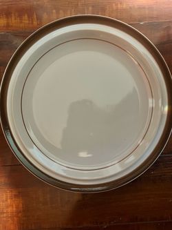 Monterrey Stoneware Vintage plates and serving plate 8 total