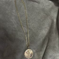 10k Gold Chain With 2 PENDANTS  